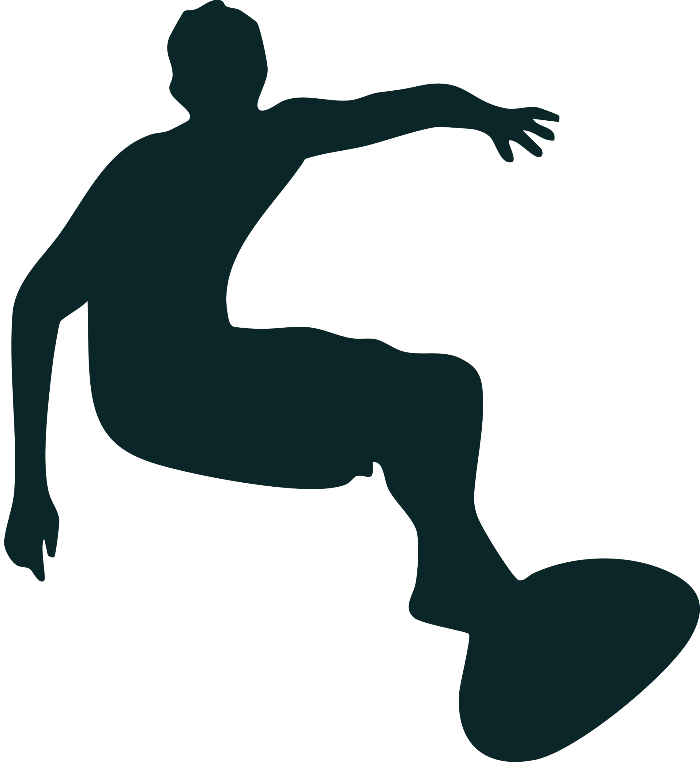 Surfer silhouette surf lessons in Cape Town